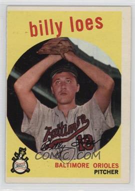 1959 Topps - [Base] #336.2 - Billy Loes ("Traded to Washington in March 1959." on Back)