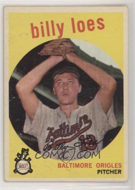 1959 Topps - [Base] #336.2 - Billy Loes ("Traded to Washington in March 1959." on Back)