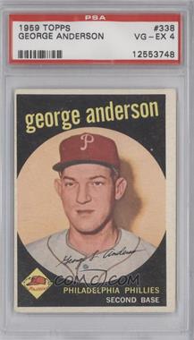 1959 Topps - [Base] #338 - George Anderson [PSA 4 VG‑EX]