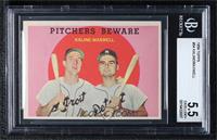 Pitchers Beware (Al Kaline, Charlie Maxwell) [BGS 5.5 EXCELLENT+]