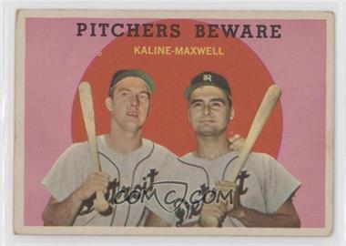 1959 Topps - [Base] #34 - Pitchers Beware (Al Kaline, Charlie Maxwell) [Good to VG‑EX]