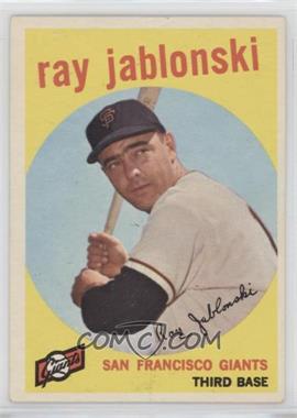 1959 Topps - [Base] #342 - Ray Jablonski [Good to VG‑EX]