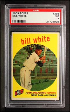 1959 Topps - [Base] #359 - Bill White [PSA 7 NM]