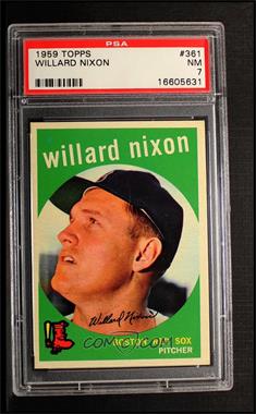 1959 Topps - [Base] #361 - Willard Nixon [PSA 7 NM]