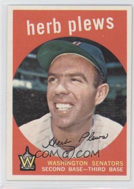 1959 Topps - [Base] #373 - Herb Plews