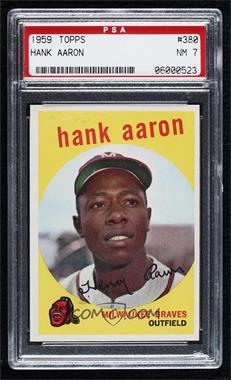 1959 Topps - [Base] #380 - Hank Aaron [PSA 7 NM]