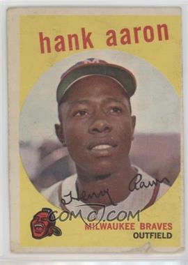 1959 Topps - [Base] #380 - Hank Aaron