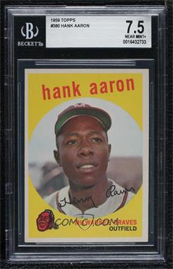 1959 Topps - [Base] #380 - Hank Aaron [BGS 7.5 NEAR MINT+]