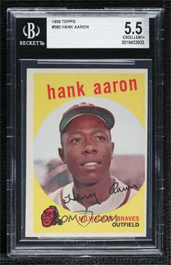 1959 Topps - [Base] #380 - Hank Aaron [BGS 5.5 EXCELLENT+]