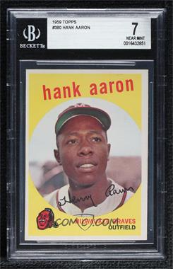 1959 Topps - [Base] #380 - Hank Aaron [BGS 7 NEAR MINT]