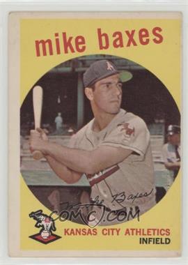 1959 Topps - [Base] #381 - Mike Baxes [Good to VG‑EX]