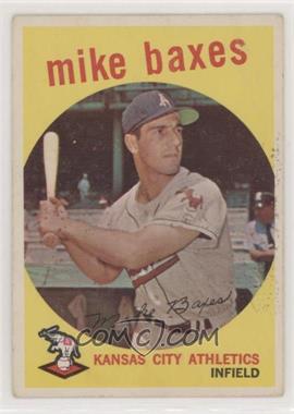 1959 Topps - [Base] #381 - Mike Baxes