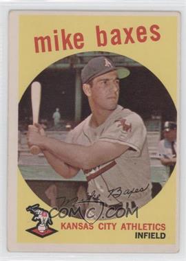 1959 Topps - [Base] #381 - Mike Baxes [Good to VG‑EX]