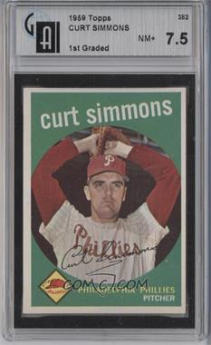1959 Topps - [Base] #382 - Curt Simmons [GAI 7.5]