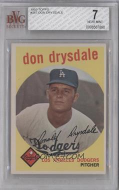 1959 Topps - [Base] #387 - Don Drysdale [BVG 7 NEAR MINT]