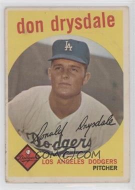 1959 Topps - [Base] #387 - Don Drysdale [Good to VG‑EX]