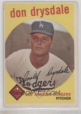 1959 Topps - [Base] #387 - Don Drysdale [Good to VG‑EX]