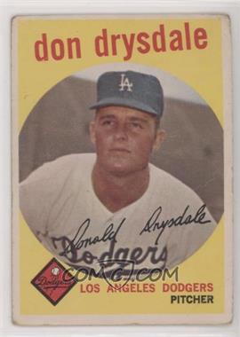 1959 Topps - [Base] #387 - Don Drysdale [Poor to Fair]