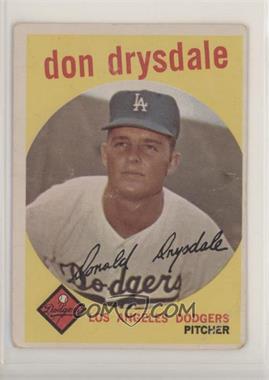 1959 Topps - [Base] #387 - Don Drysdale [Poor to Fair]