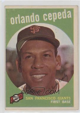 1959 Topps - [Base] #390 - Orlando Cepeda [Good to VG‑EX]