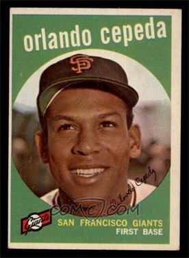1959 Topps - [Base] #390 - Orlando Cepeda [VG EX]