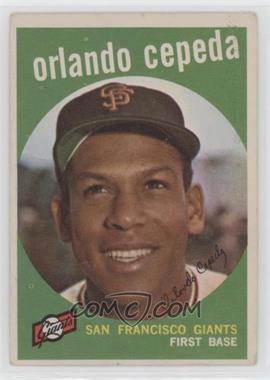 1959 Topps - [Base] #390 - Orlando Cepeda [Good to VG‑EX]