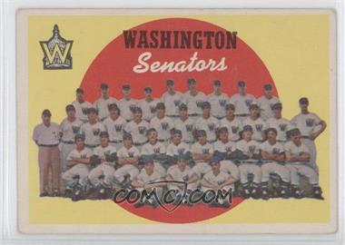 1959 Topps - [Base] #397 - Sixth Series Checklist - Washington Senators