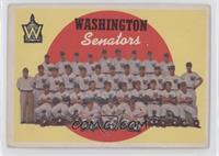 Sixth Series Checklist - Washington Senators [Good to VG‑EX]