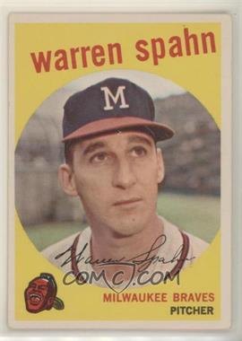 1959 Topps - [Base] #40.1 - Warren Spahn (Born 1931)