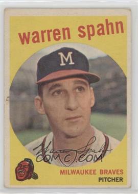 1959 Topps - [Base] #40.3 - Warren Spahn (Born 1921)