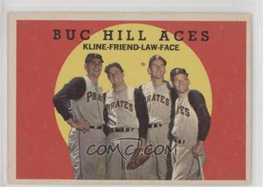 1959 Topps - [Base] #428 - Buc Hill Aces (Ron Kline, Bob Friend, Vern Law, Roy Face) [Good to VG‑EX]