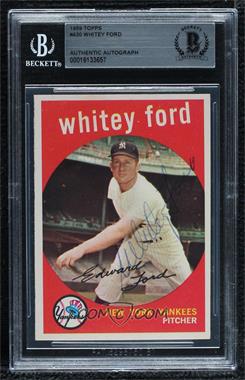 1959 Topps - [Base] #430 - Whitey Ford [BAS BGS Authentic]