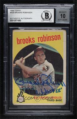 1959 Topps - [Base] #439 - Brooks Robinson [BAS BGS Authentic]