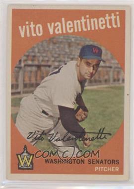 1959 Topps - [Base] #44.1 - Vito Valentinetti (Colon Between Home and Bronx)