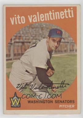 1959 Topps - [Base] #44.1 - Vito Valentinetti (Colon Between Home and Bronx)