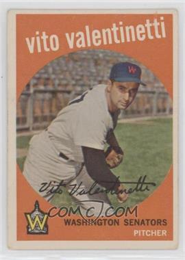 1959 Topps - [Base] #44.1 - Vito Valentinetti (Colon Between Home and Bronx)