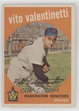 1959 Topps - [Base] #44.2 - Vito Valentinetti (No Colon Between Home and Bronx)