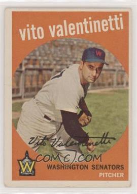 1959 Topps - [Base] #44.2 - Vito Valentinetti (No Colon Between Home and Bronx)