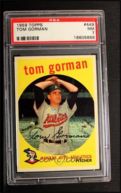 1959 Topps - [Base] #449 - Tom Gorman [PSA 7 NM]