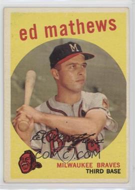 1959 Topps - [Base] #450 - Eddie Mathews