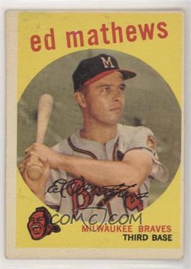 1959 Topps - [Base] #450 - Eddie Mathews