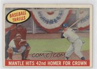 Mantle Hits 42nd Homer for Crown (Mickey Mantle) [Good to VG‑EX]