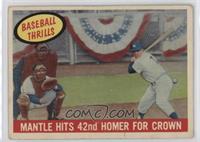 Mantle Hits 42nd Homer for Crown (Mickey Mantle)