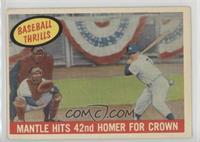 Mantle Hits 42nd Homer for Crown (Mickey Mantle) [Good to VG‑EX]