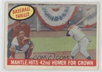 Mantle Hits 42nd Homer for Crown (Mickey Mantle) [Good to VG‑EX]