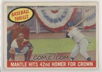 Mantle Hits 42nd Homer for Crown (Mickey Mantle) [Poor to Fair]