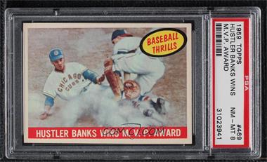 1959 Topps - [Base] #469 - Ernie Banks [PSA 8 NM‑MT]