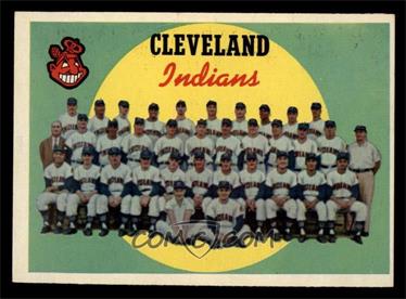 1959 Topps - [Base] #476 - Seventh Series Checklist - Cleveland Indians [EX]