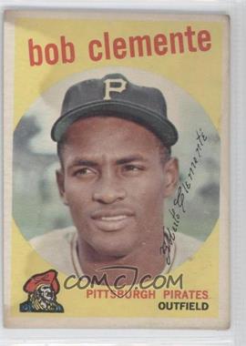 1959 Topps - [Base] #478 - Roberto Clemente (Called Bob On Card) [Poor to Fair]