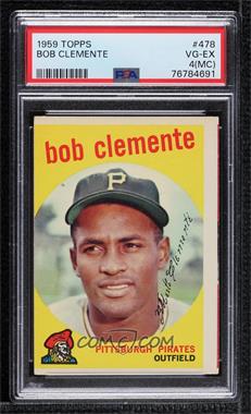 1959 Topps - [Base] #478 - Roberto Clemente (Called Bob On Card) [PSA 4 VG‑EX (MC)]